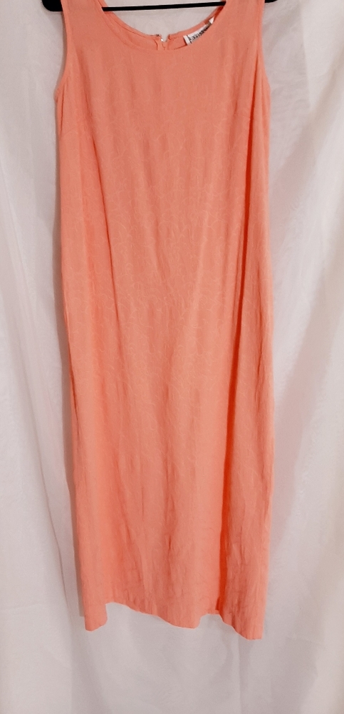 Karin steven 8 petite peach womens dress